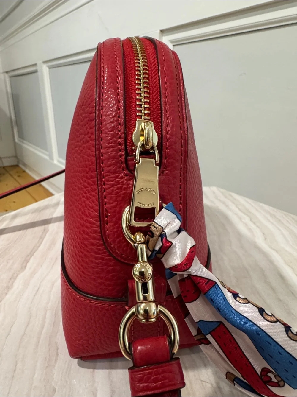 Coach Bag Dome Pebbled Leather Crossbody Bag NWT - Picture 10 of 17